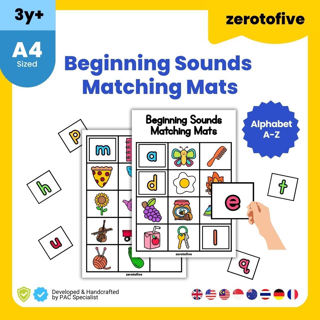 Beginning Sounds Matching Mats