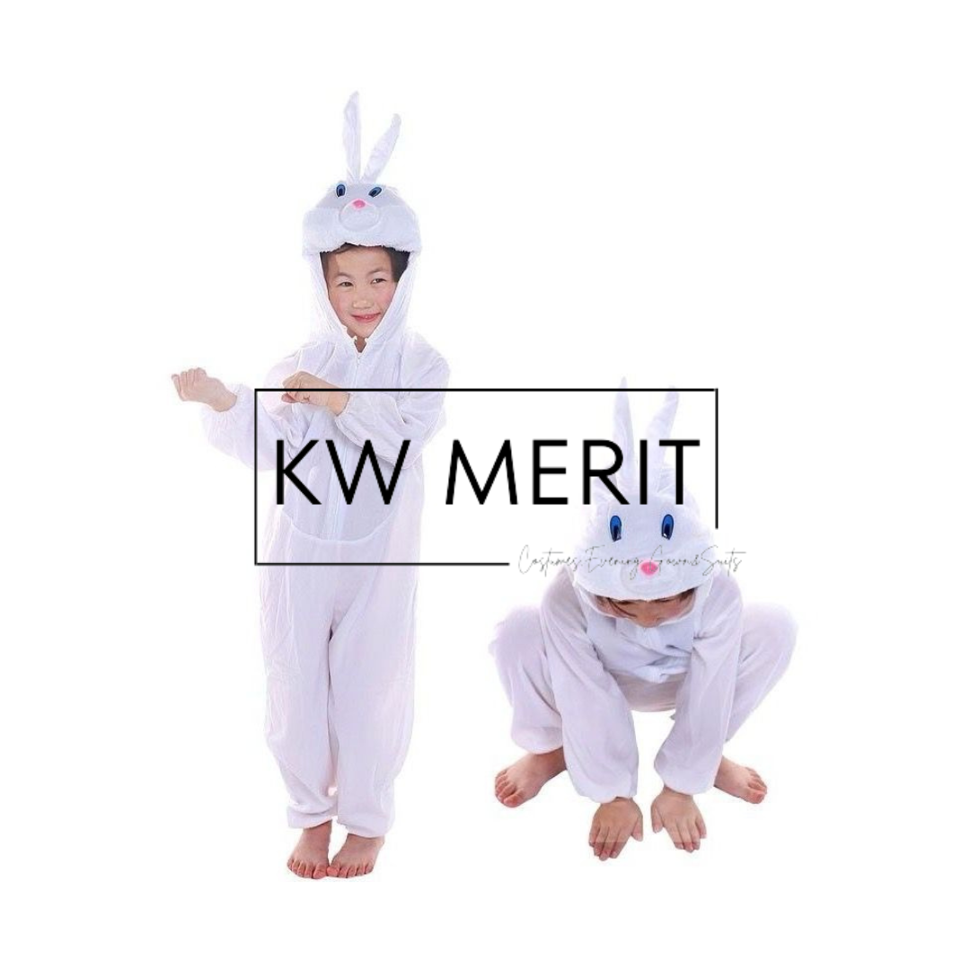 Costume Animal Kids White Rabbit (XS - 2XL)