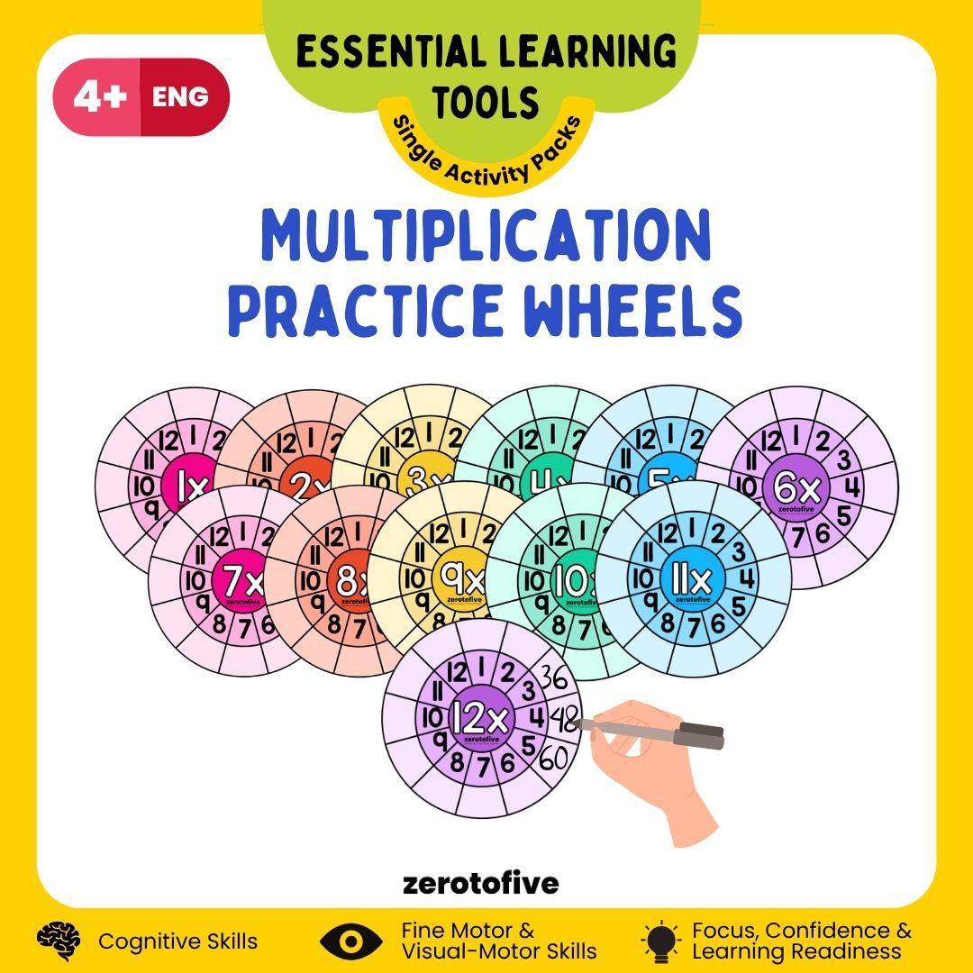 Multiplication Practice Wheels