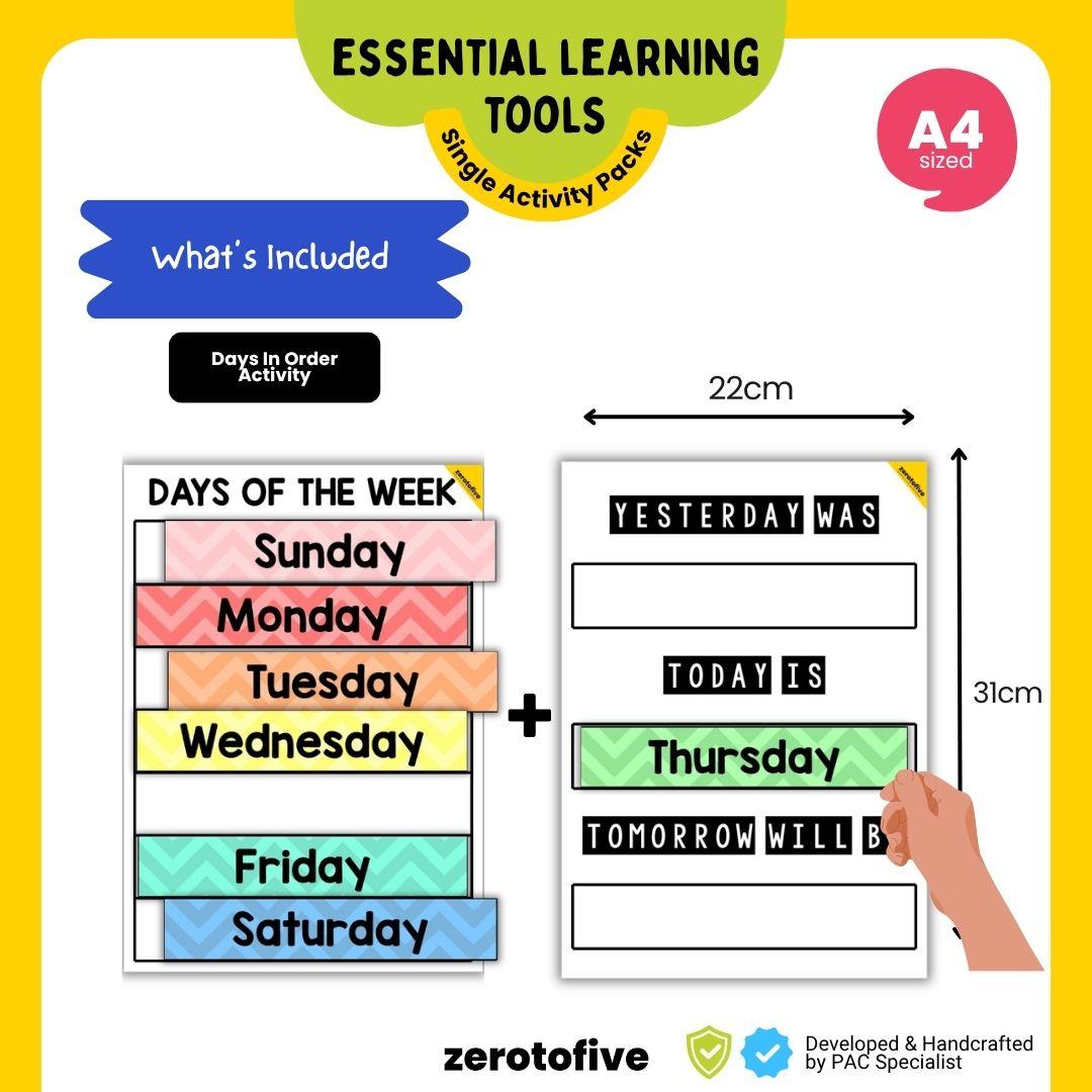 Days of the Week Activity Set