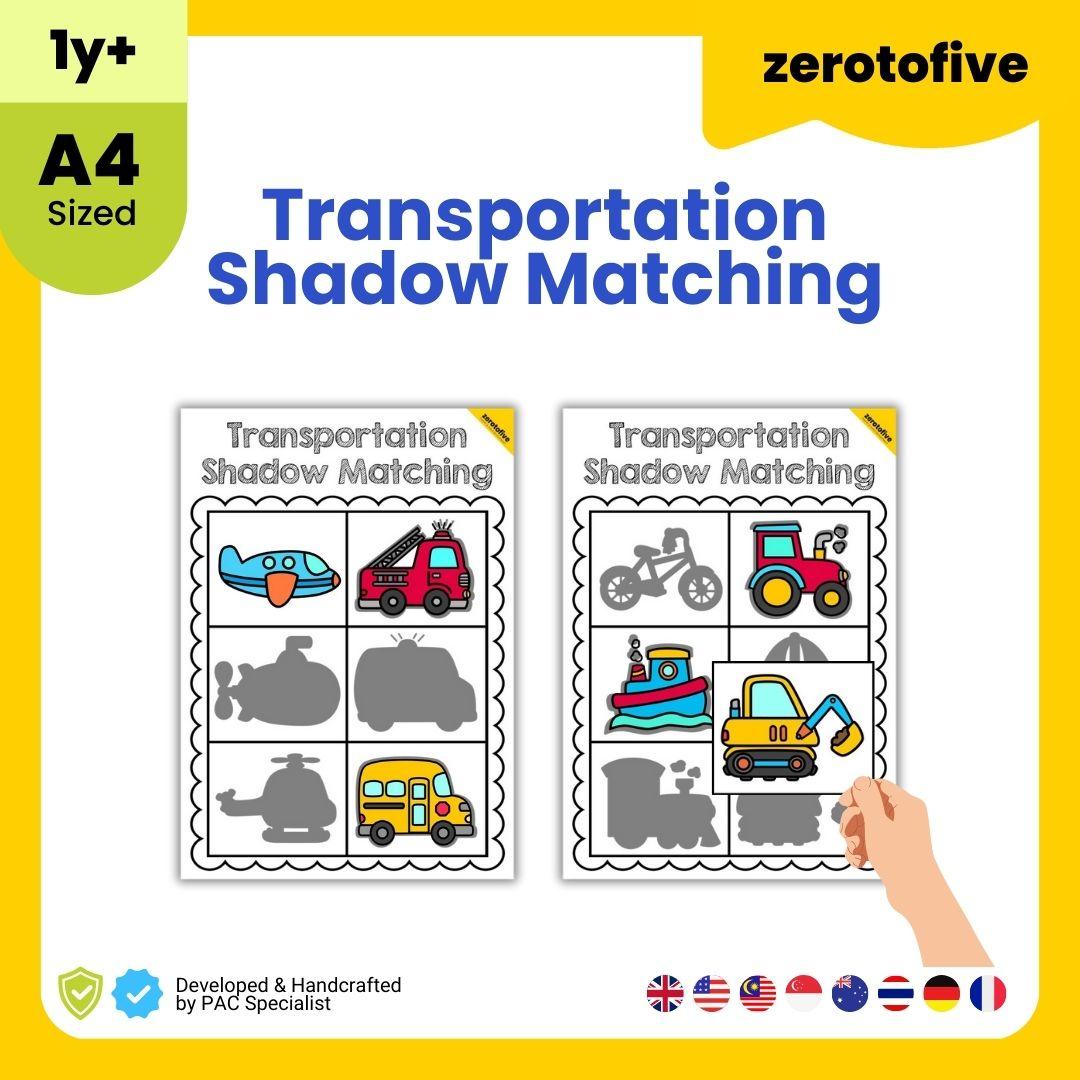 Shadow Matching Transportation Themed