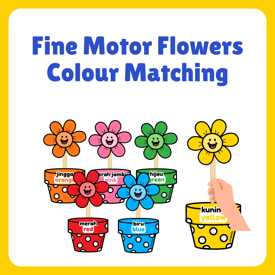 Colours Matching Flowers Themed