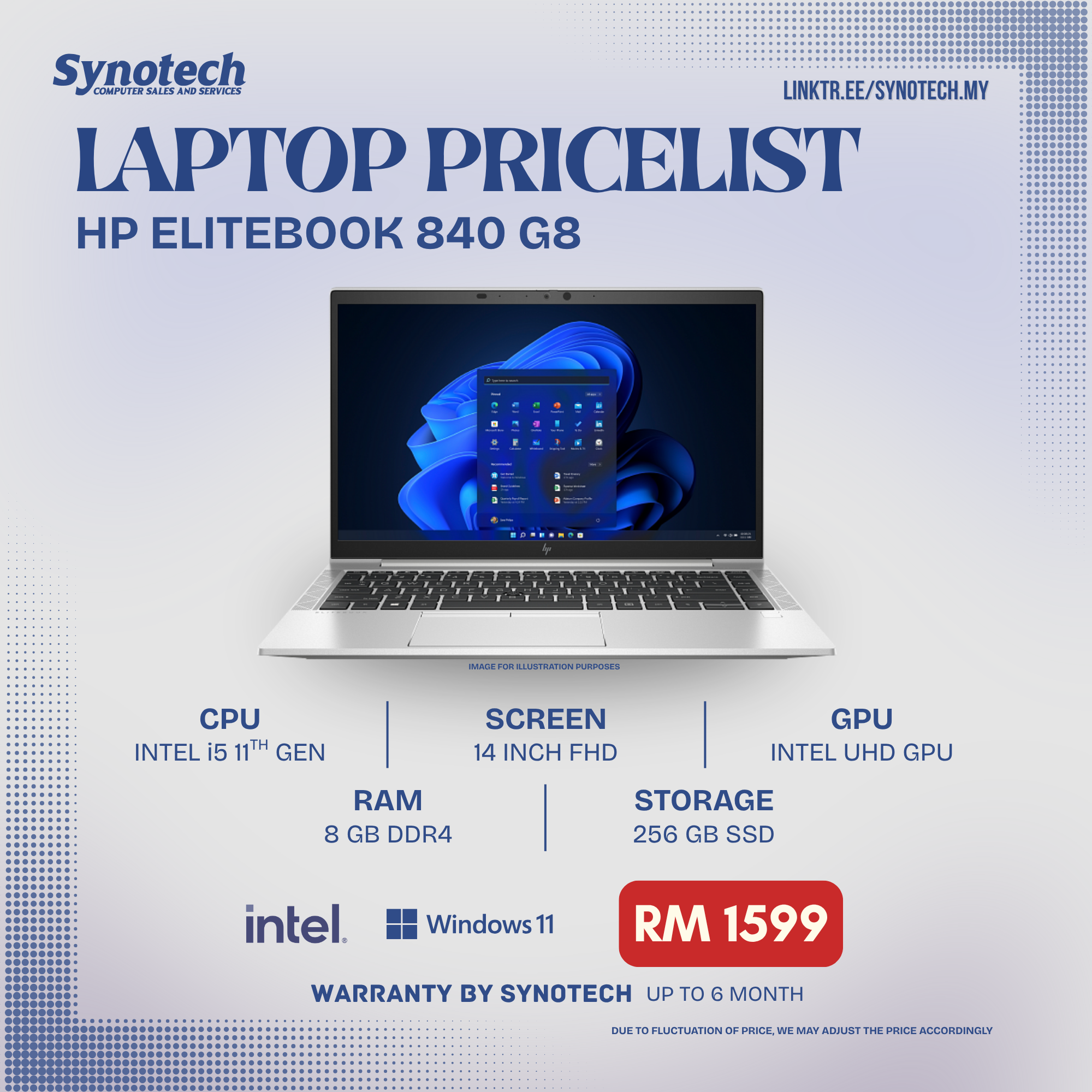HP ELITEBOOK 840 G8 (USED)