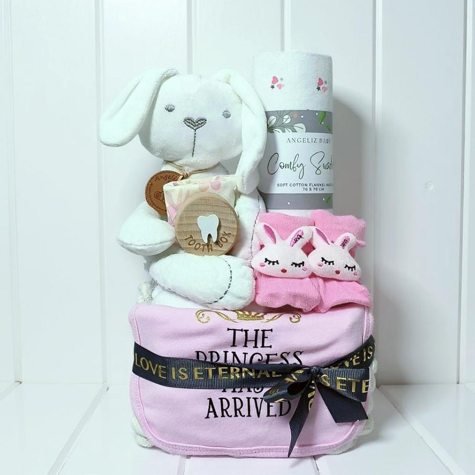 Angeliz Pa&Ma Bunny Toothbox Memory Basket Pink 8pcs