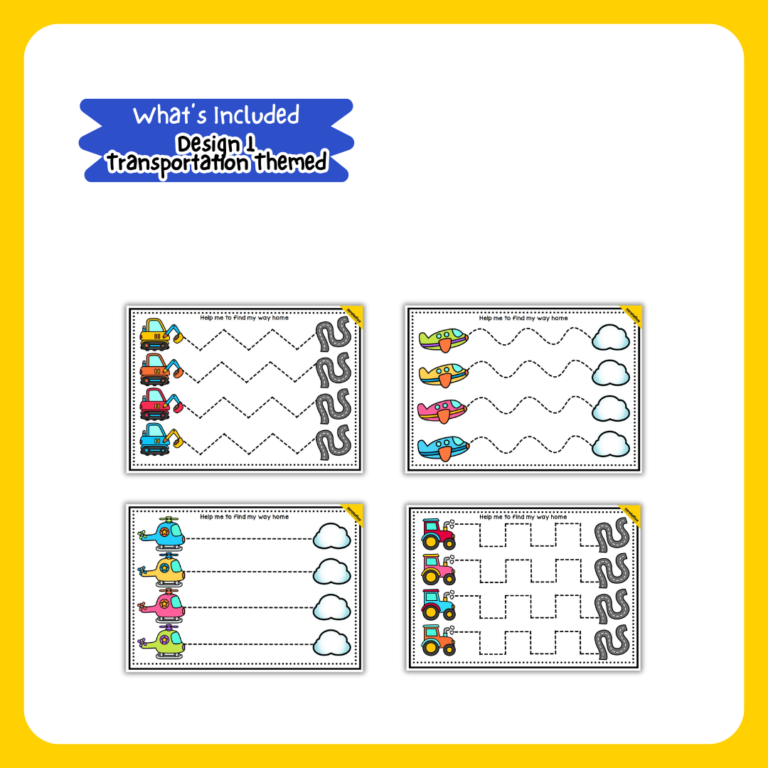 Line Tracing Practice Mats