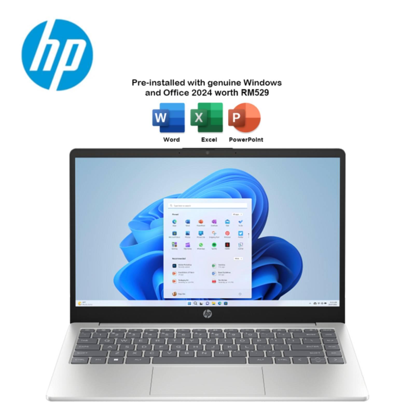 (PREORDER) HP 14-EM0092AU 14" FHD Laptop Natural Silver ( R3-7320U, 8GB, 512GB SSD, ATI, W11, HS+M365 )