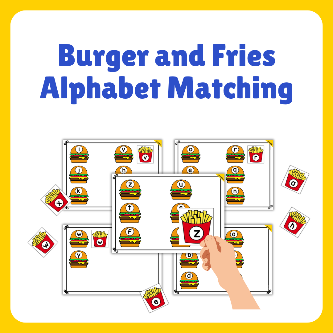 Alphabet Matching Food Themed