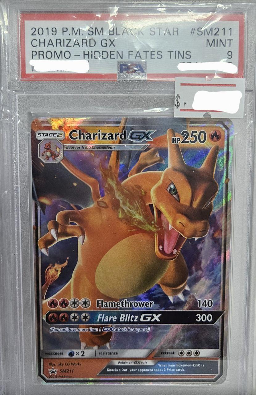 2019 Pokemon S7M Black Star #SM211 Charizard GX PSA 9