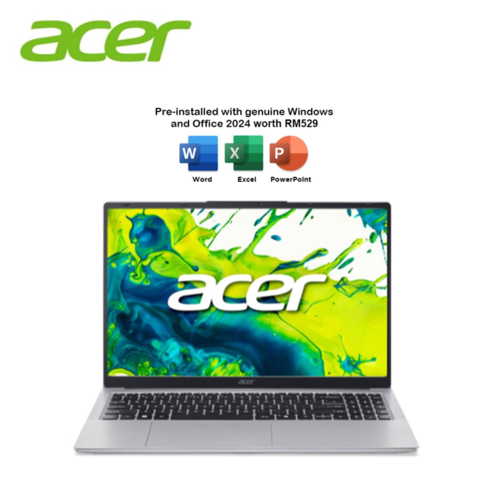 (PREORDER) Acer Aspire Lite 15 AL15-54P 15.6" FHD Laptop Light Silver ( CU5-115U, 16GB, 512GB SSD, Intel, W11, HS+M365 )