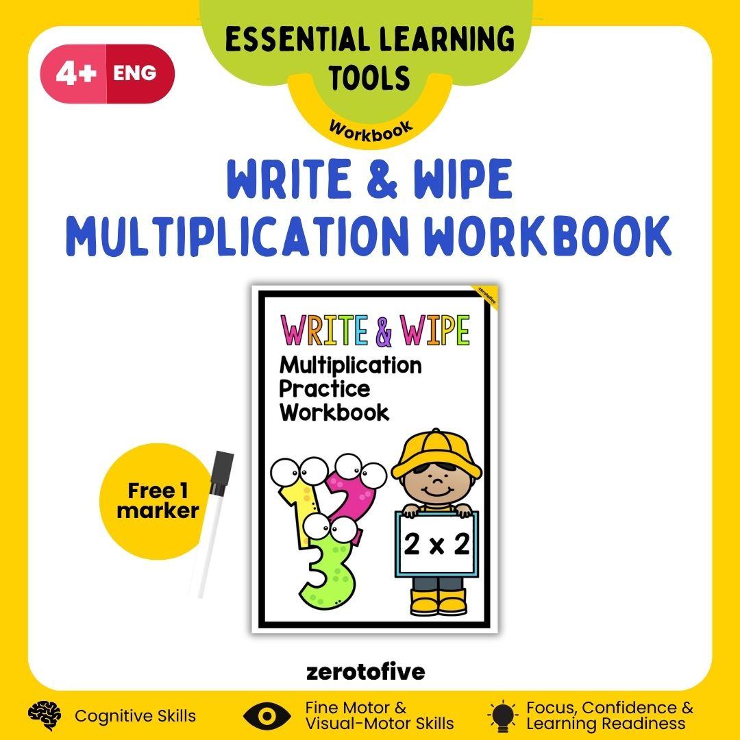 Multiplication Write and Wipe Workbook