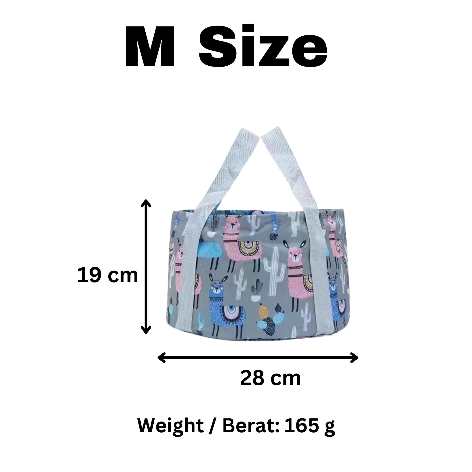 Foldable Waterproof Travel Wash Basin Bag for Foot Soak, Laundry, Haji & Umrah