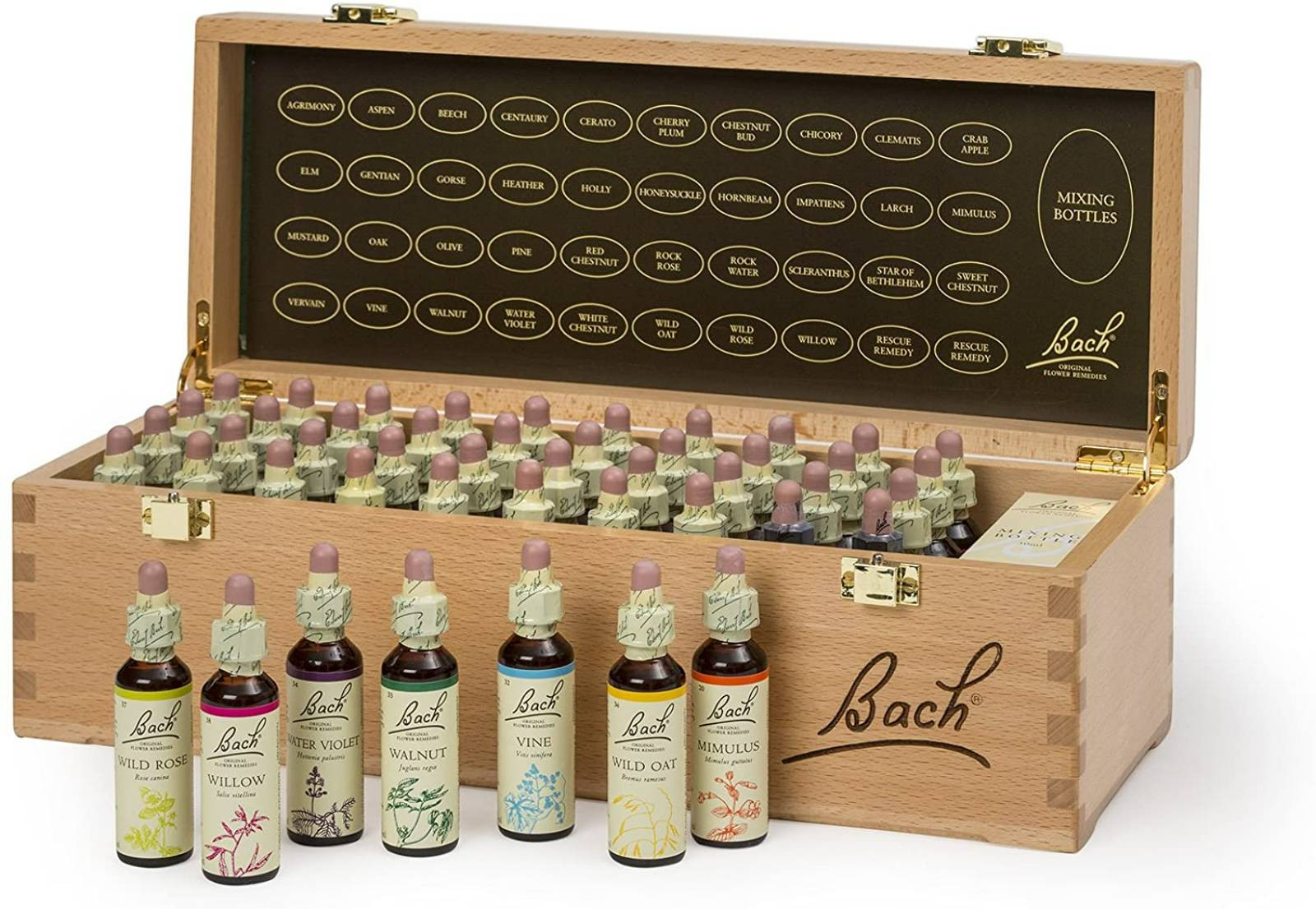 Bach Original Flower Remedy Wooden Box Set (40 X 20ml)