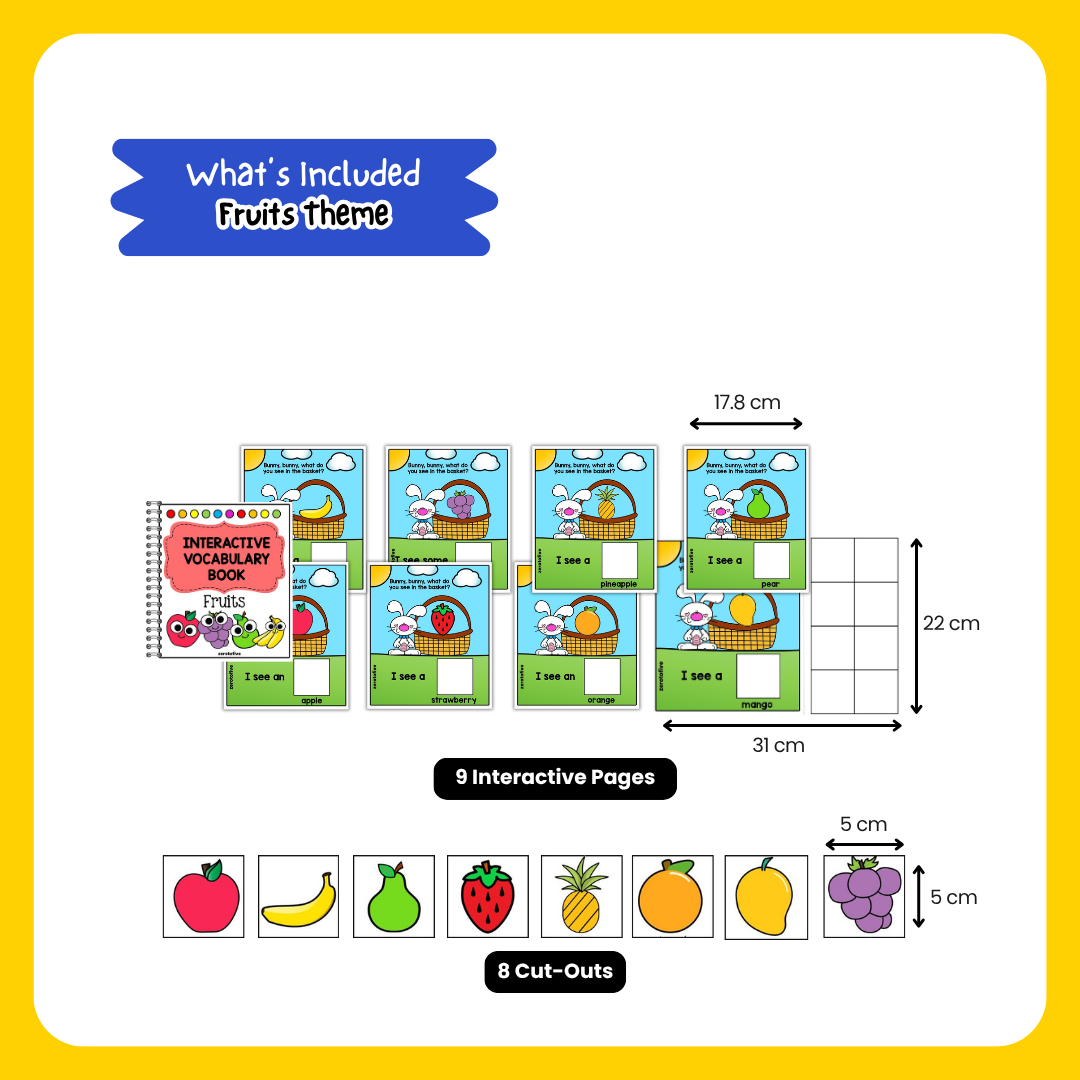 Interactive Vocabulary Books Vol.1 : My First Words