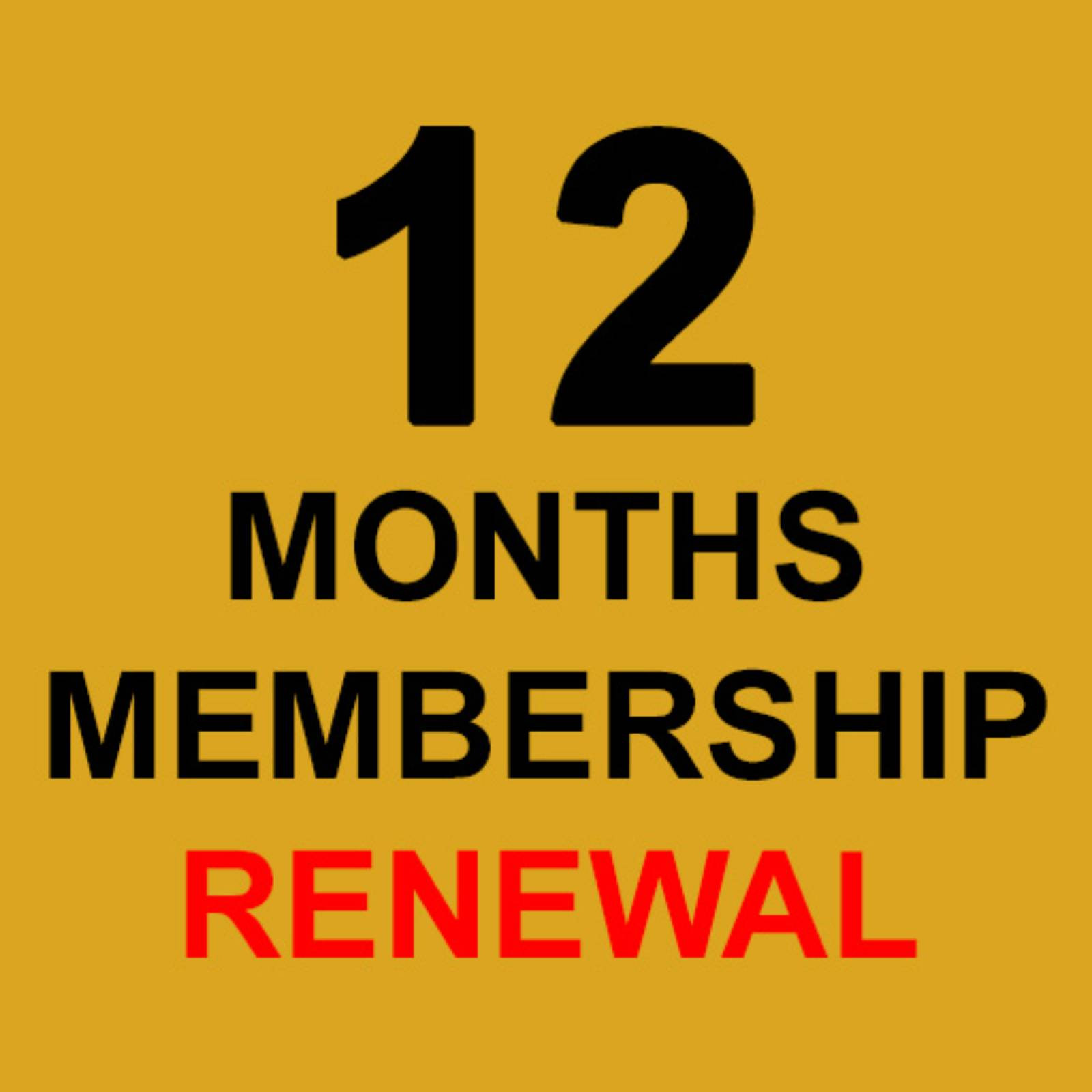 12 Months Gym Membership Renewal (Plus 3 Months Free)