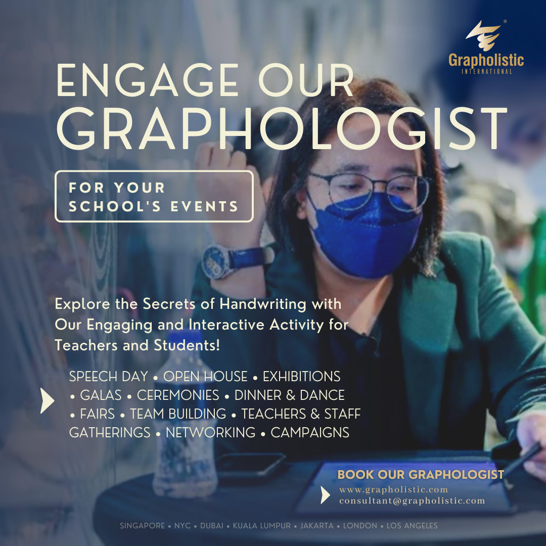 Engage Our Graphologist for Your School Events (Hourly Basis - Within Singapore)
