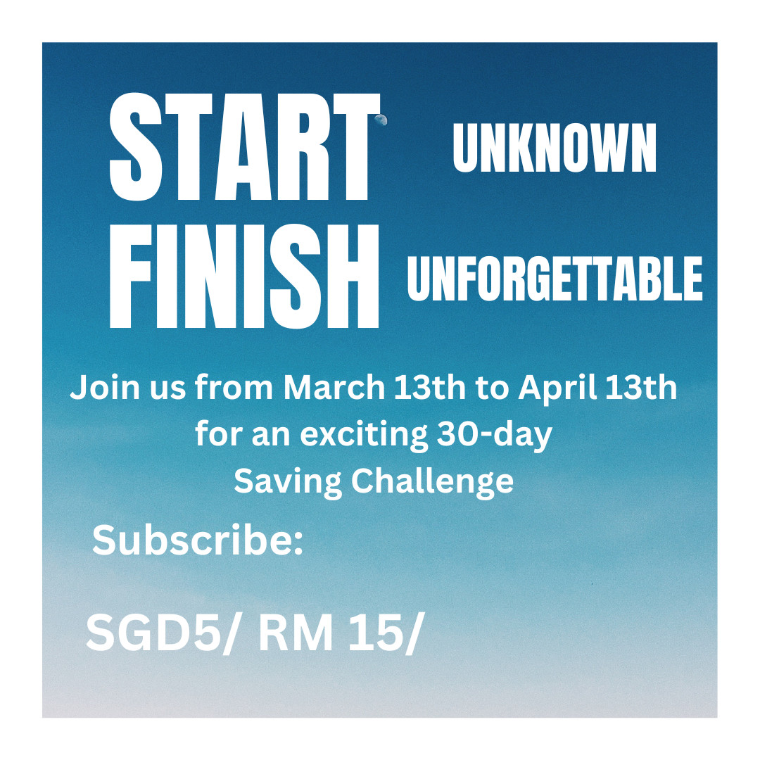 Saving Challenge 30 days to generate 1000 .