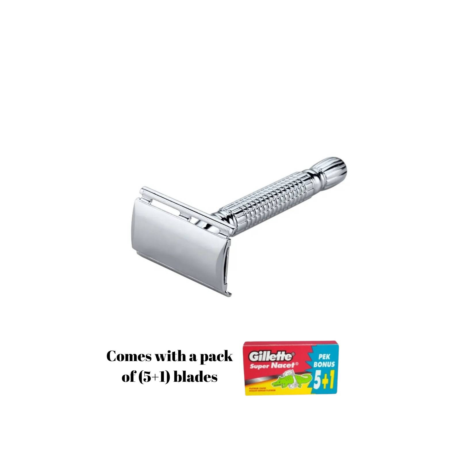 Stainless Steel Safety Razor (Zinc Alloy)