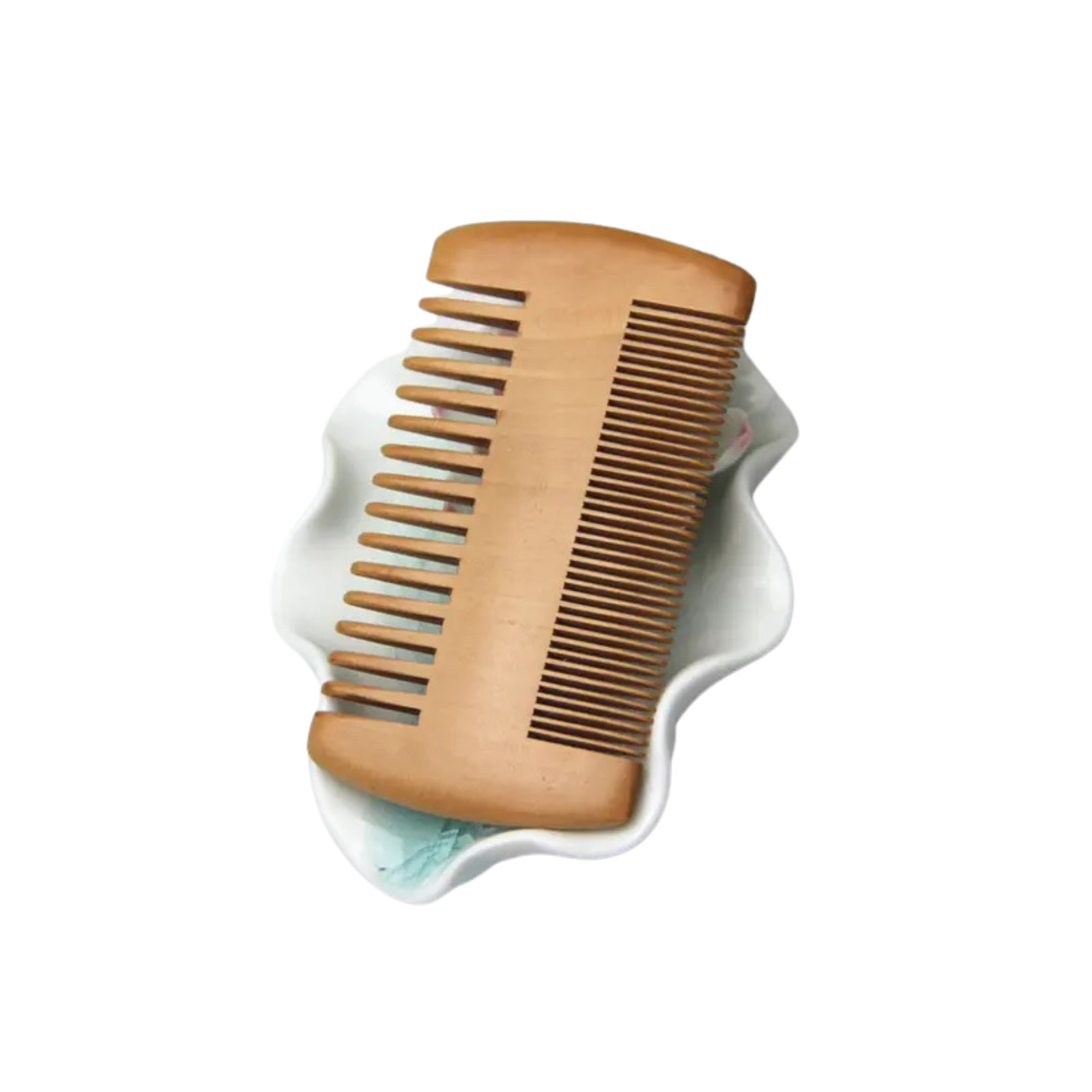 Peach Wood Dual Side Comb