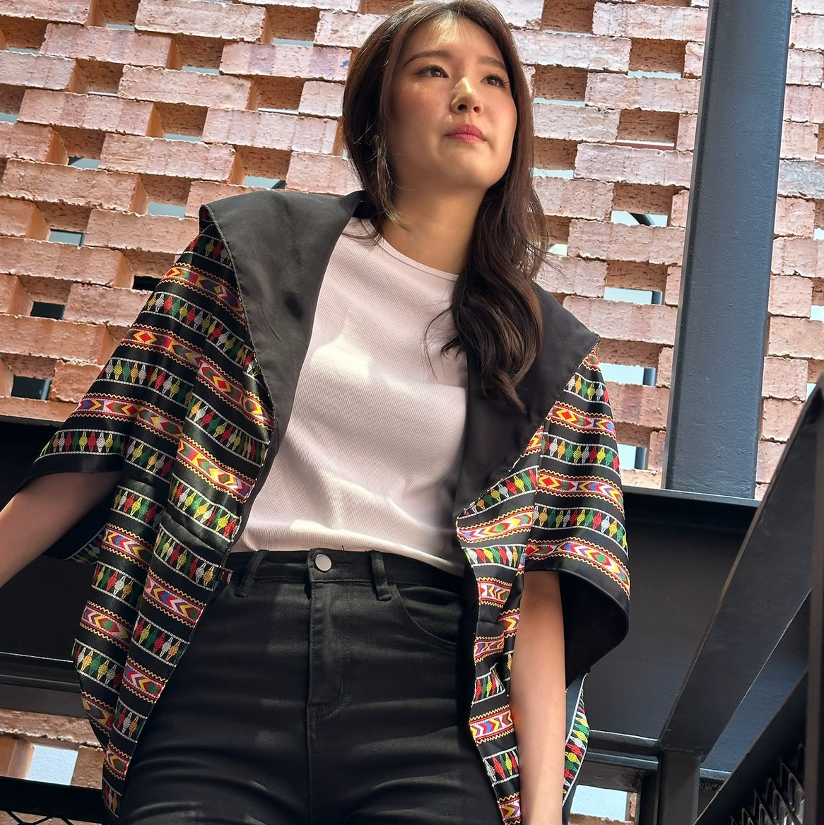 Native Print - Reversible Box Cardigan