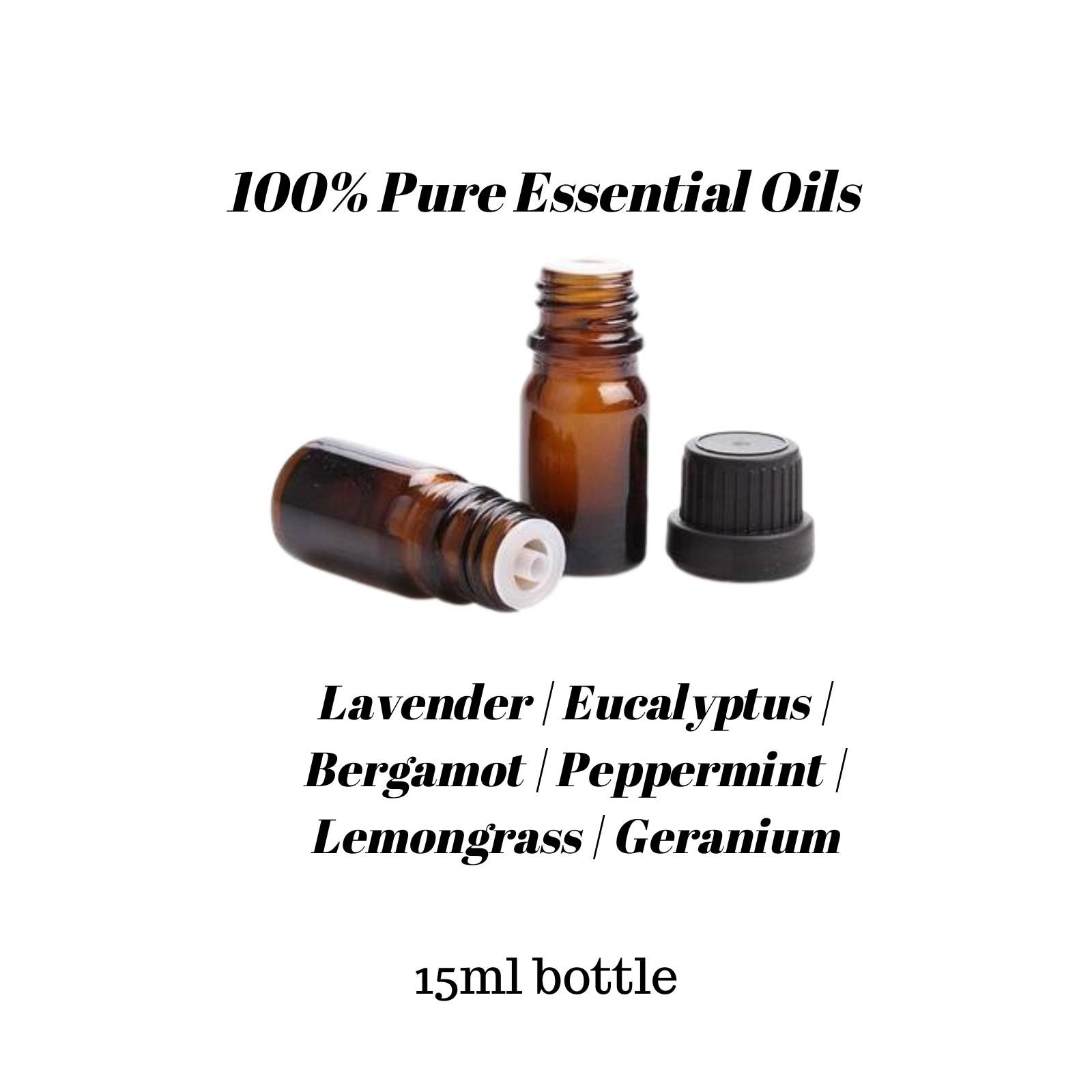 Pure 100% Essential Oils 15ml with Dropper Insert