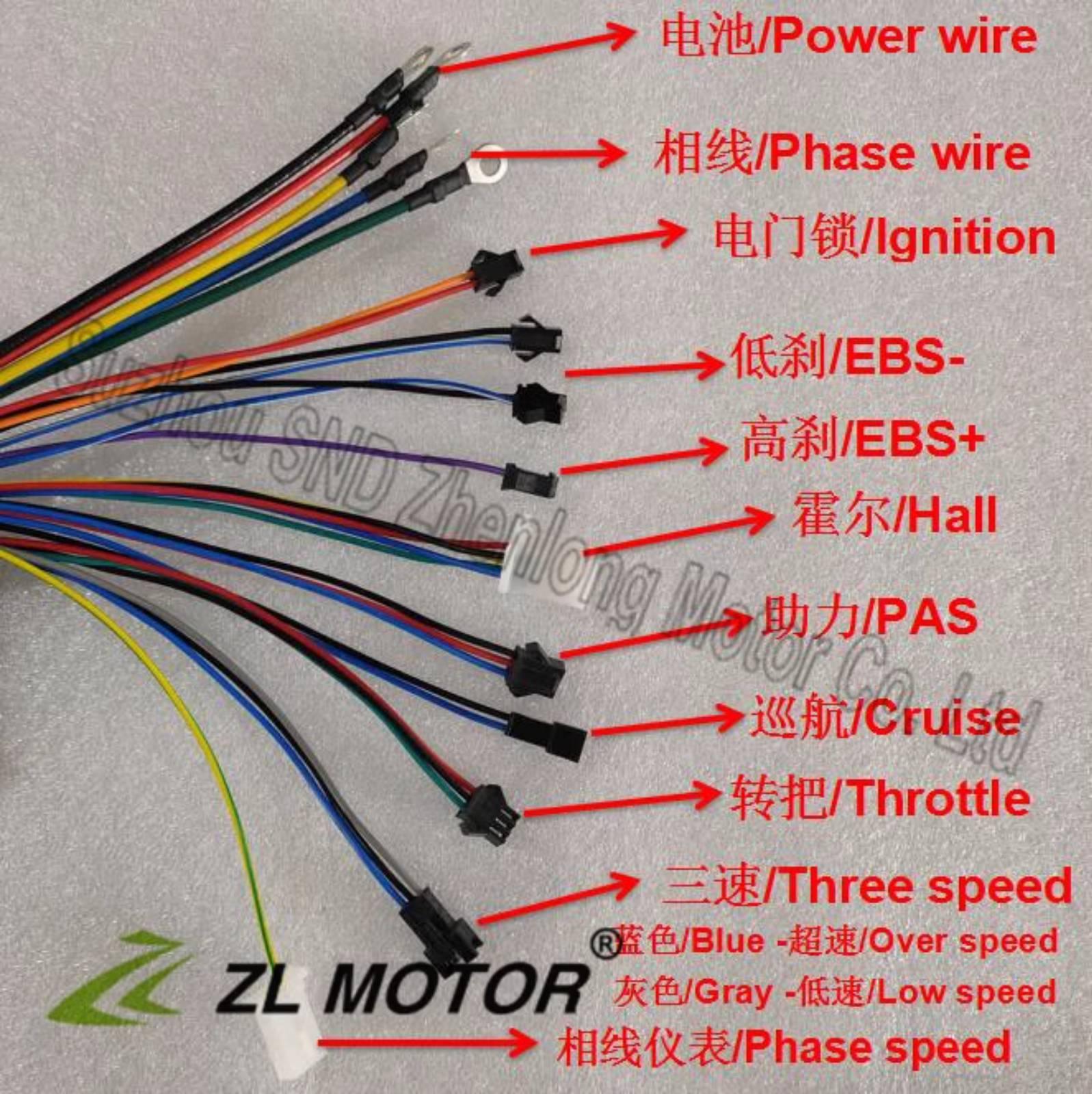 48V-72V wide voltage 500W~1000W 12-tube sine wave silent electric vehicle modification controller