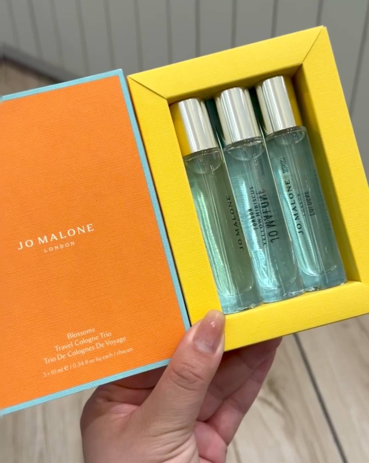 JO MALONE LONDON LIMITED EDITION BLOSSOMS TRAVEL COLOGNE TRIO