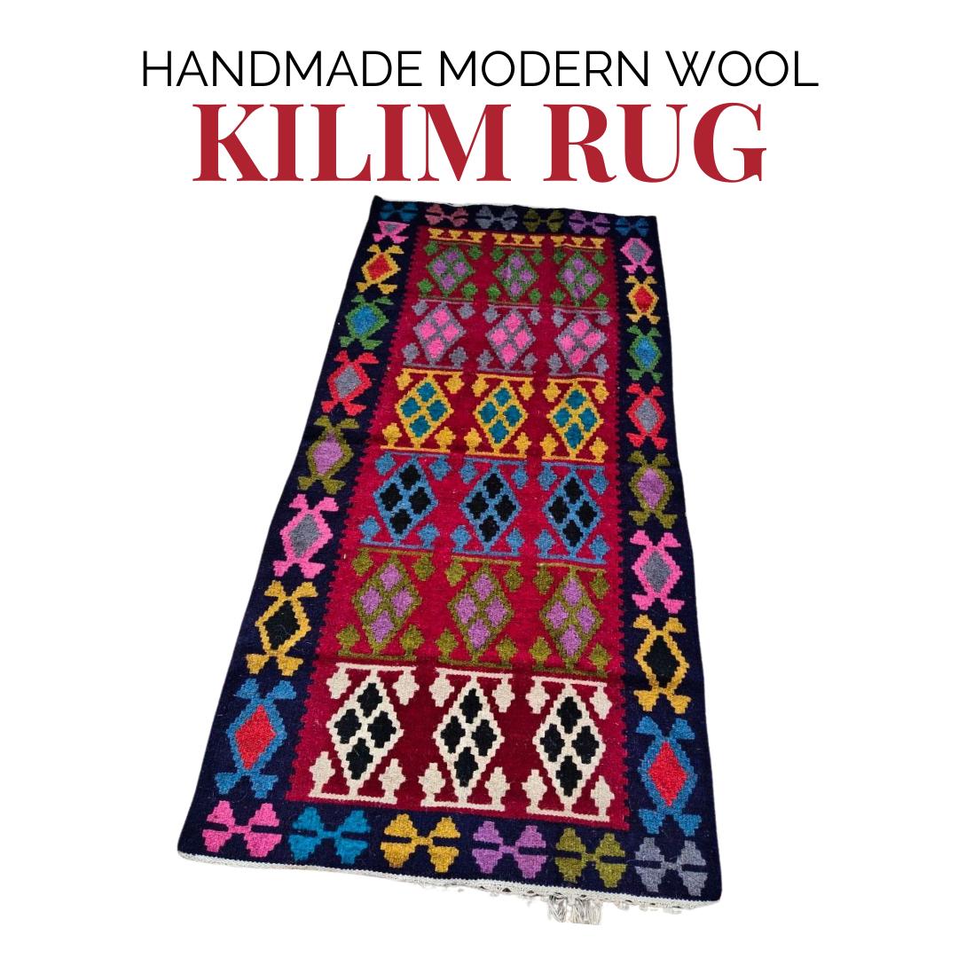 Handmade Tribal Wool Kilim Rug