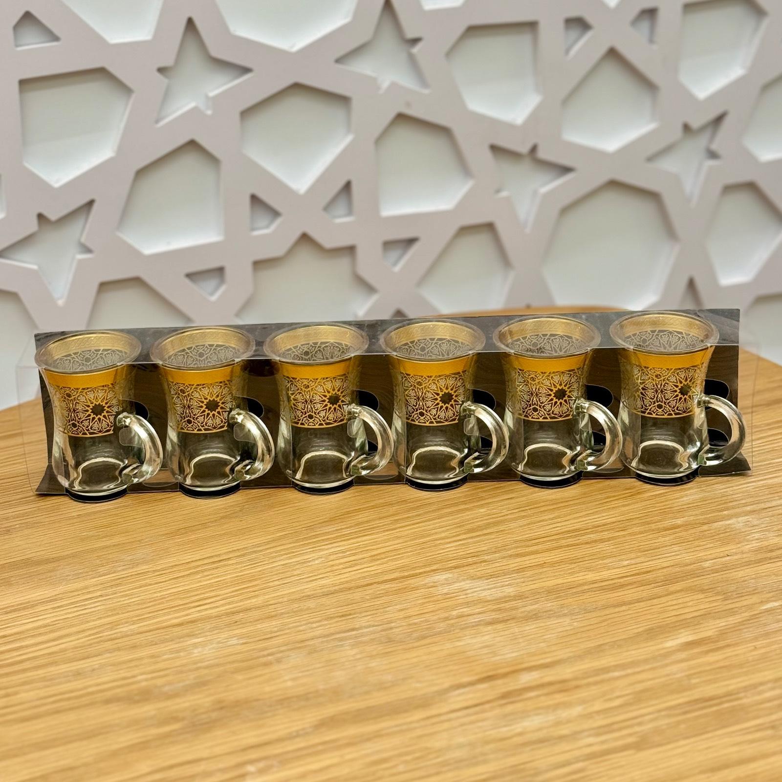 Glass Tea Cup set (6-piece)