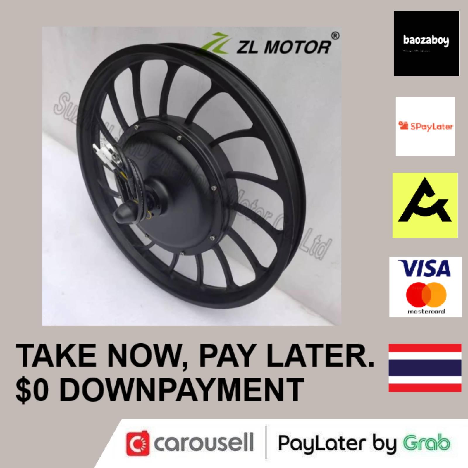 36V48V 1000W 20 inch electric bicycle replacement rear drive all black disc brake high power motor