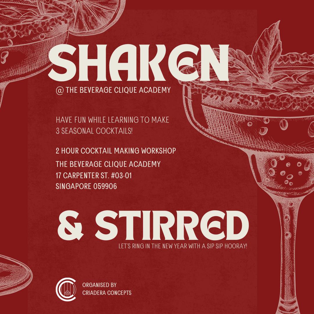 Shaken and Stirred | Festive Cocktail Workshop