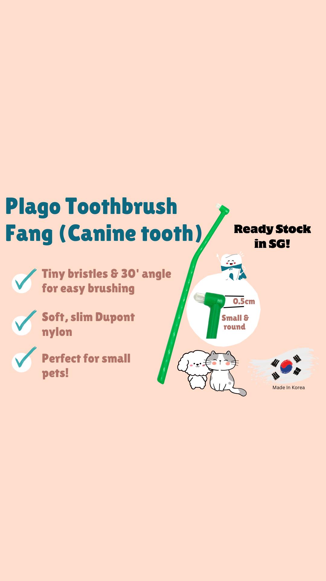 FITPET Plago Fang Toothbrush suitable for small Cats & Dogs from Korea [SG Authorized Distributor & Stock]