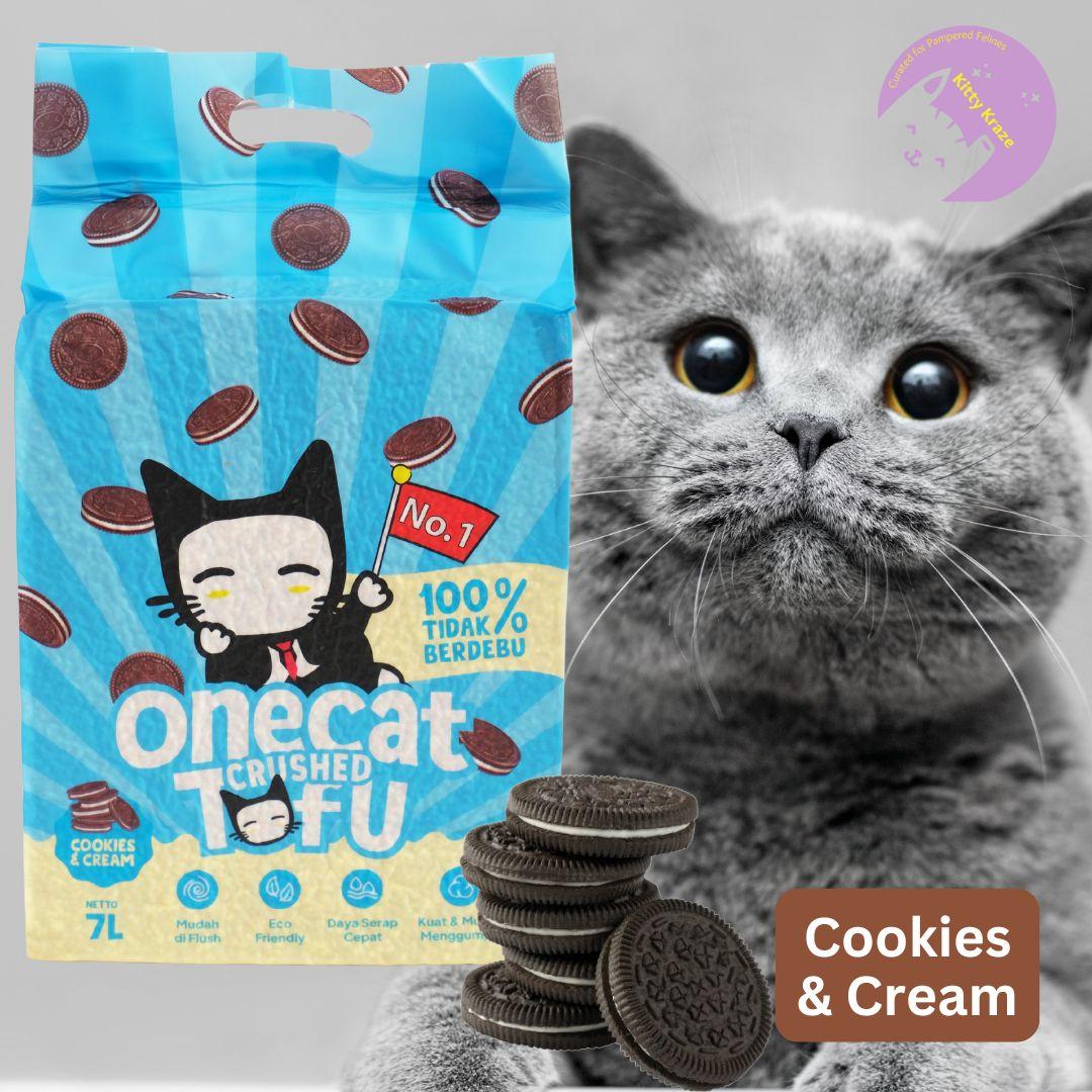 Cookies and Cream - One Cat Crushed Tofu Cat Litter