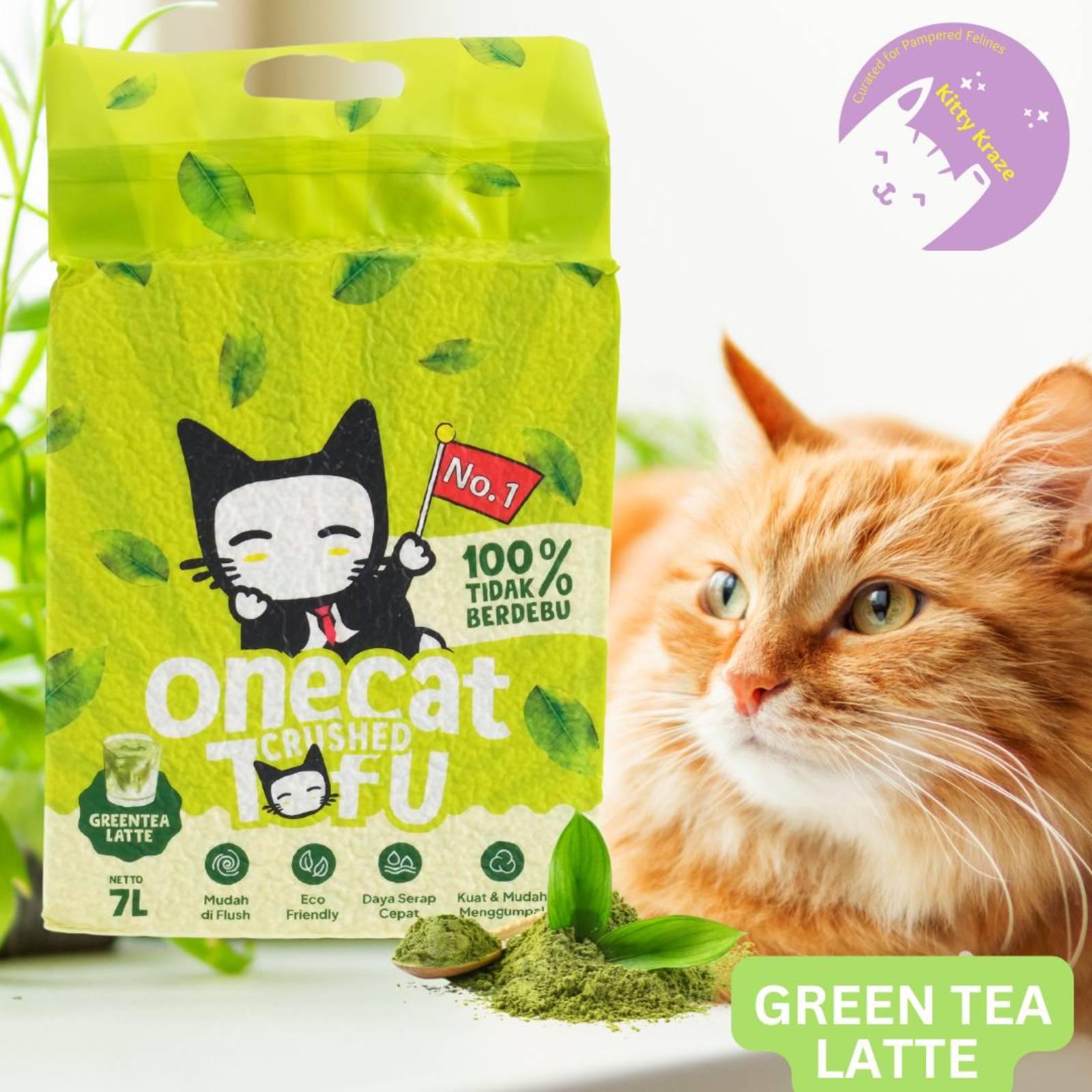 Green Tea Latte  - One Cat Crushed Tofu Cat Litter