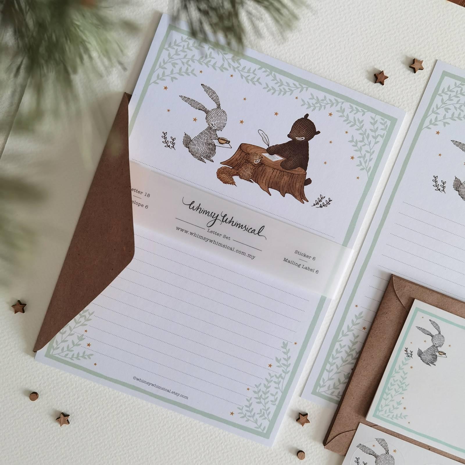 Let's Write You A Letter - Woodland Letter Writing Set