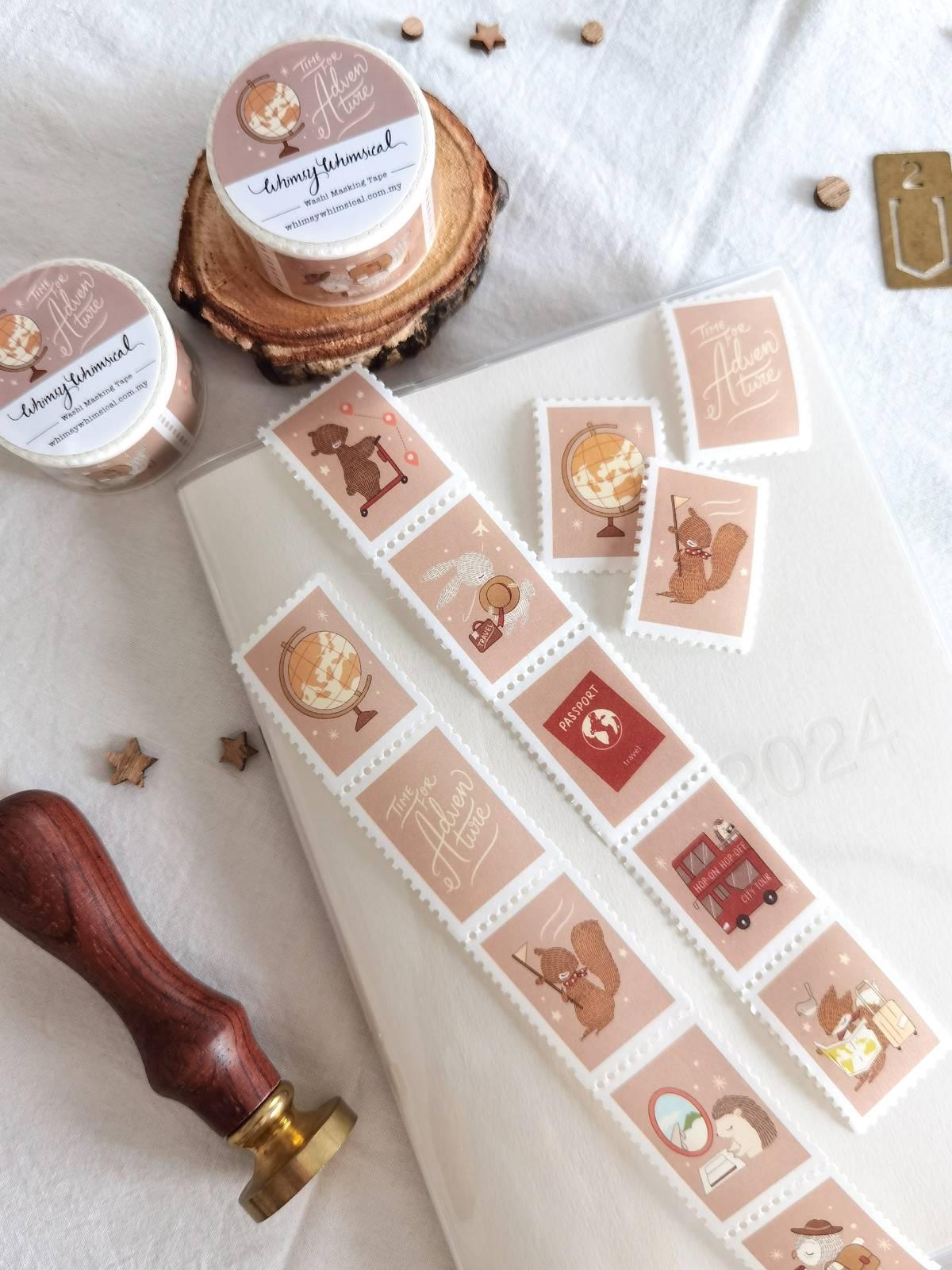 Time For Adventure - Travel Stamp Washi Tape