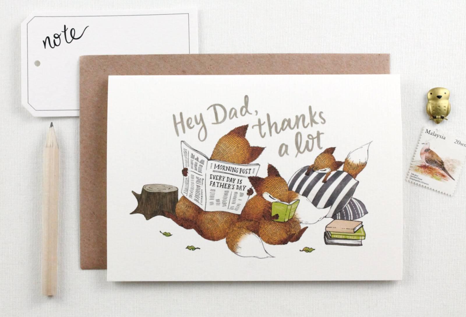 Hey Dad, thanks a lot - Father's Day Greeting Card
