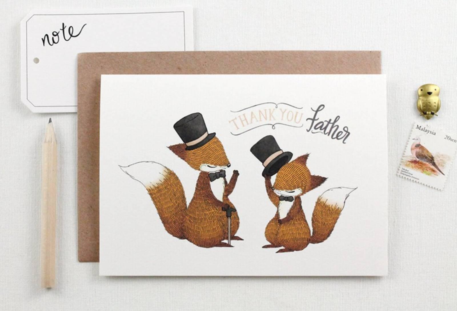 Thank You, Father Fox - Father's Day Greeting Card (Special Discount)
