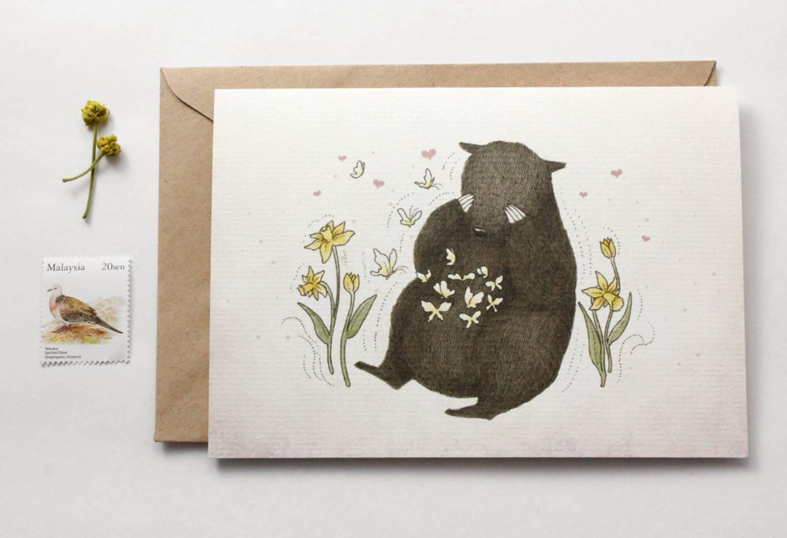 Oh, Butterflies on My Stomach - Greeting Card (Special Discount)