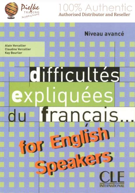 Difficultes Expliquees Du Francais for English Speakers Textbook ( 100% Authentic ) 9782090337013