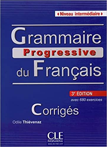 Grammaire progressive du francais : Intermediate ( 100% Authentic ) 9782090381177 