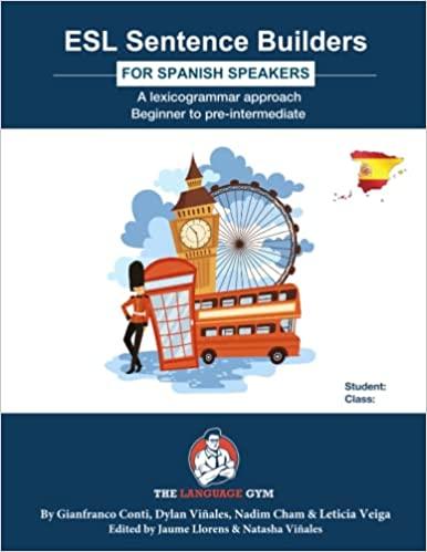 ESL Sentence Builders Spanish 100% Authentic 9783949651649