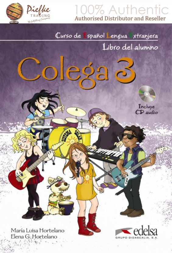 COLEGA : 3 Student/workbook  ( 100% Authentic ) 9788477117285 | COLEGA 3 - ALUMNO + EJERCICIOS + Audio AUDIO (PACK)