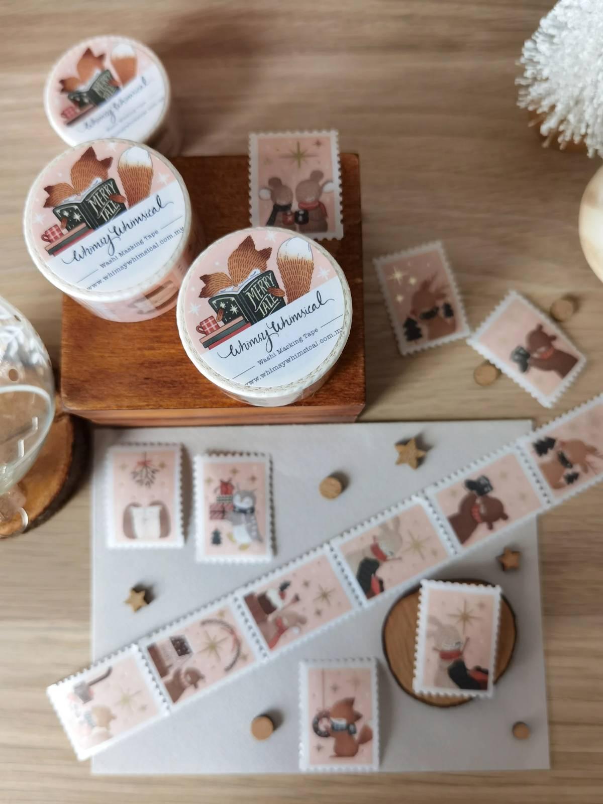 Woodland Christmas Advent - Christmas Stamp Washi Tape