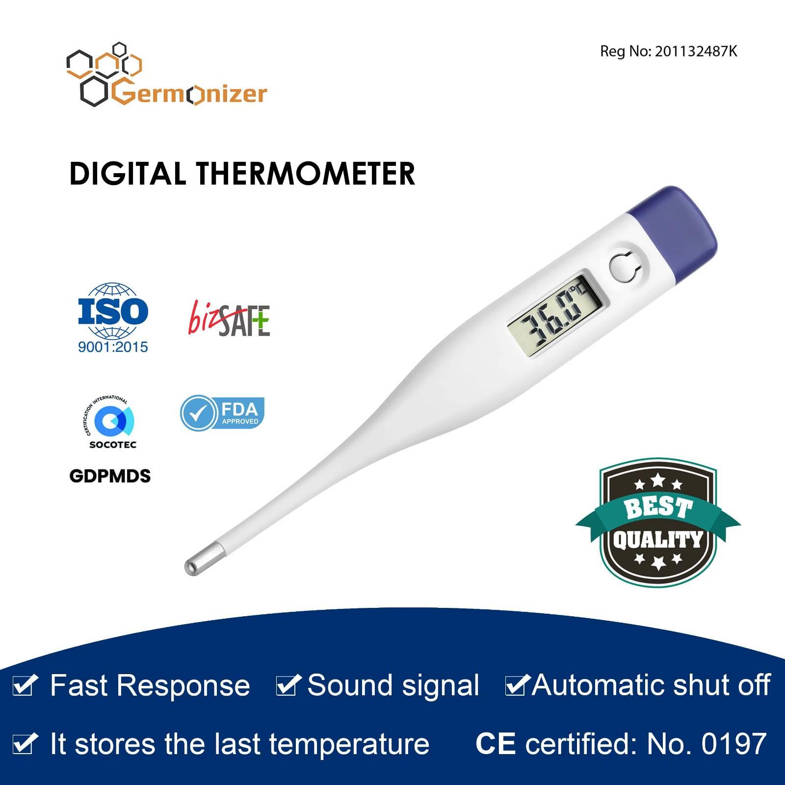 Medical Thermometer Adult and Child oral and armpit digital LCD display with battery (Included)