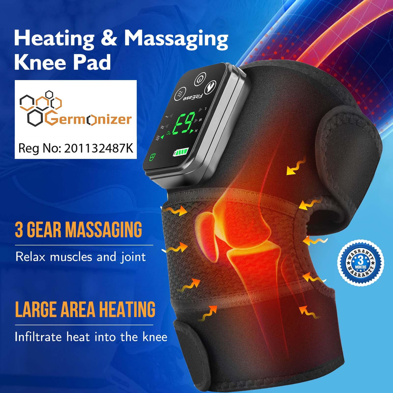 Knee Massager for Joint Pain Relief, Heating Pulse Massager 3 in 1 Knee Elbow Shoulder Vibration Therapy