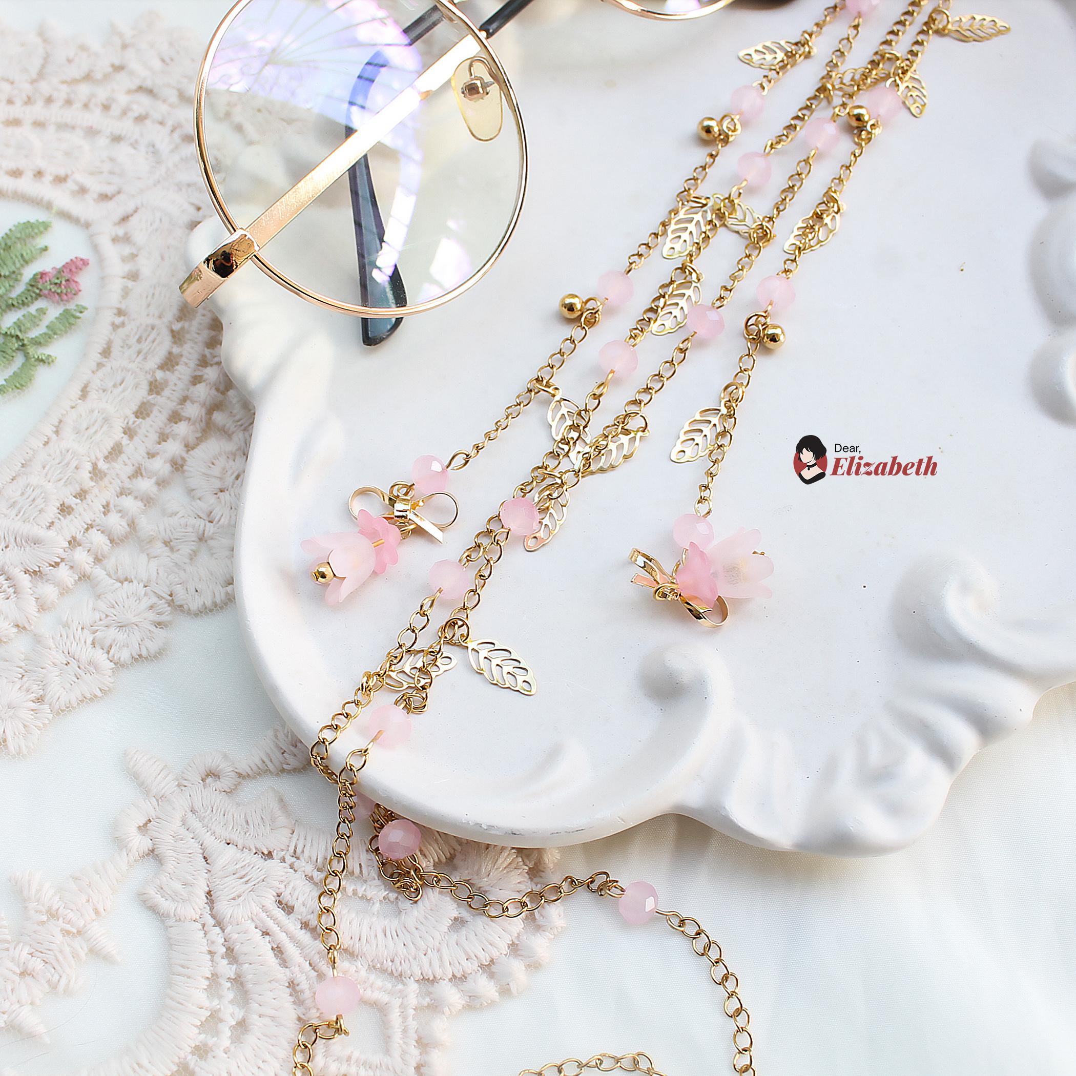Primrose Pastel Crystals Eyeglass Lanyard