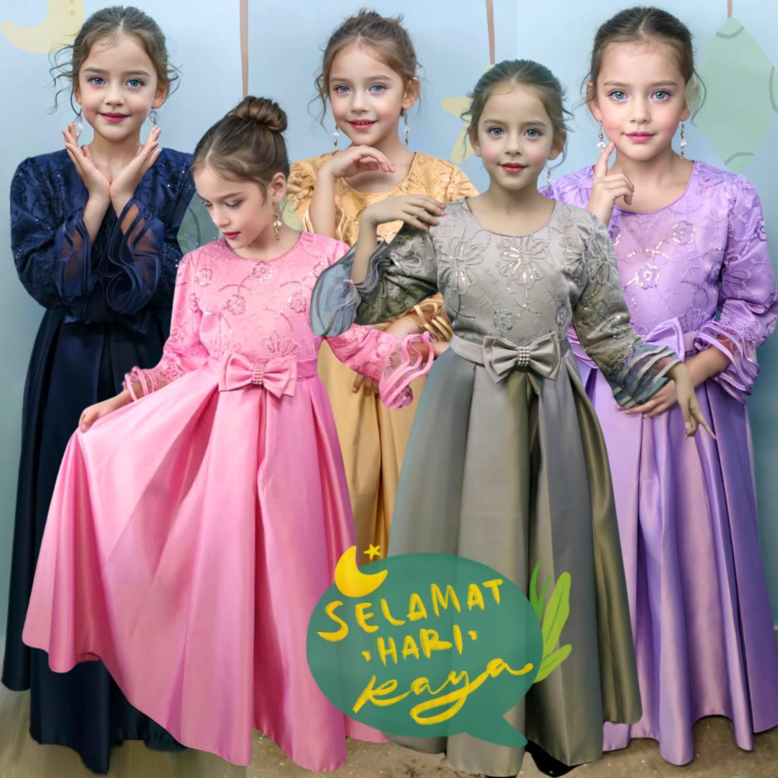 BAJU BUDAK BAJU RAYA 2025 HOT SALE RAYA MAXI KIDS GIRL LONG DRESS COLLECTION