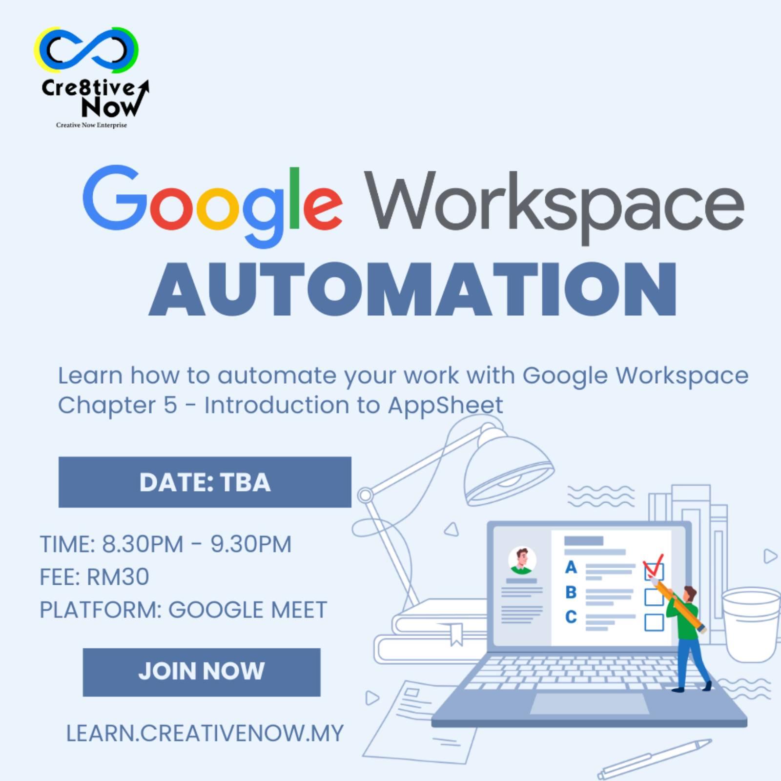 [ONLINE] TBD Google Workspace Automation V (English)