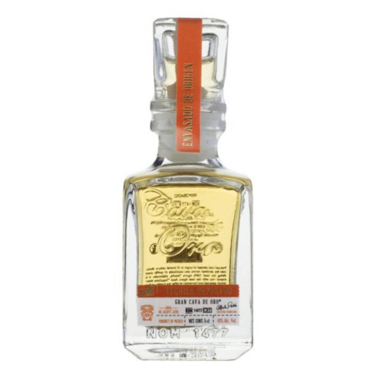 CAVA DE ORO Reposado Tequila 100% Agave Miniature