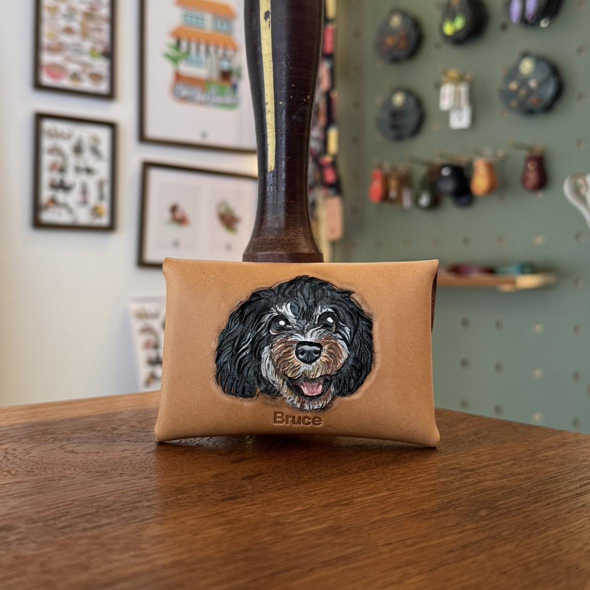 Custom Pawtrait card case